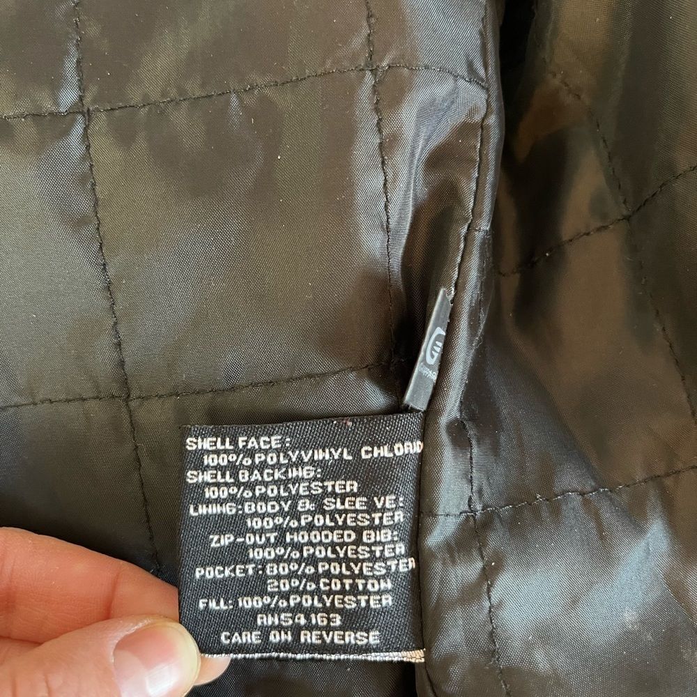Black Rivet Faux Leather Jacket Size M - Picture 9 of 12